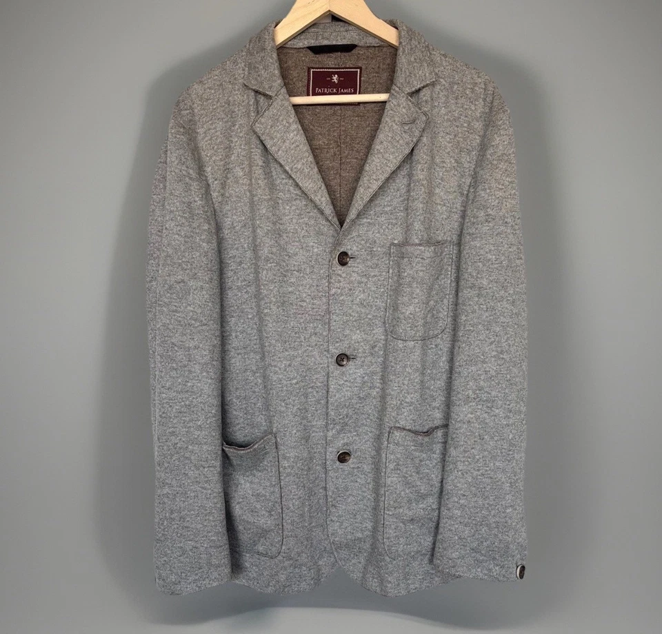 Patrick James Men's Wool Blend Sport Coat Unstructured Blazer 42R Quiet Luxury - Image 2 of 4