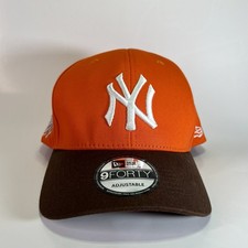 New York Yankees Hat Cap Orange Snapback 1999 World Series Hat Club Mens