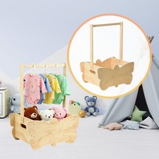 Wooden Baby Shower Crate Closet Welcome Box Party with Handle Storage Basket