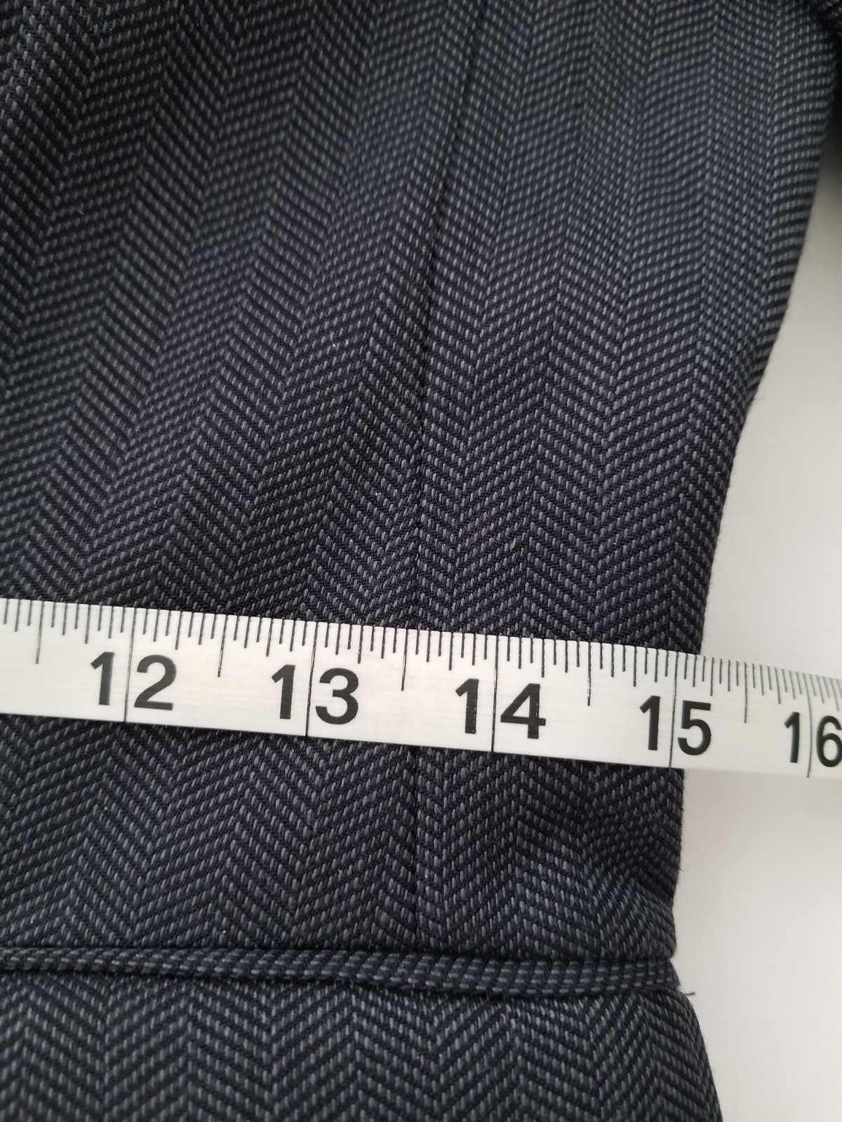 Ann Taylor Petite Black & Gray Herringbone Patter… - image 10