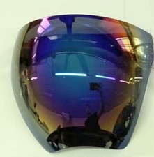 Blue Coated ABS Plastic HD Full Face Cover Oversized Protective Sunglasses