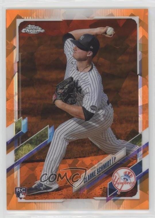 2021 Topps Chrome Sapphire Edition Orange 18/25 Clarke Schmidt Rookie RC 00jz
