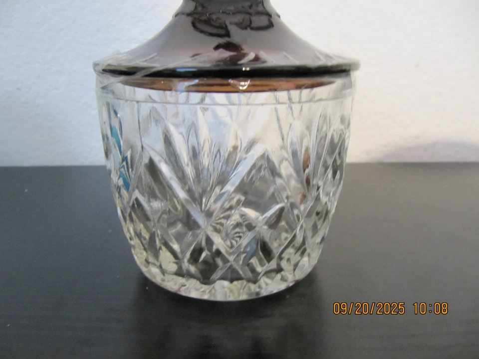 Vintage Anchor Hocking Covered Marmalade Jelly Jar Pineapple Fan Royal Ruby  Lid - Image 3 of 3