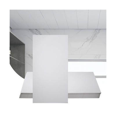 Sunnyglade 10-Pack Drop Ceiling Tile 2ft x 4ft, Smooth White PVC Ceiling Pane...