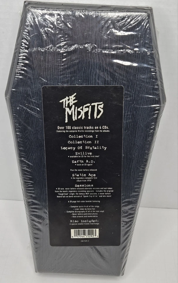 Misfits Coffin Box Set 4 Discs Caroline Distribution Complete Rare First Press  - Image 3 of 4