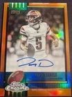 2025 Topps Chrome - Jayden Daniels On Card Auto Orange Refractor /25