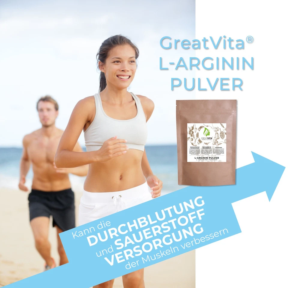 GreatVita 800g L-Arginin Base Pulver | Aminosäure Premium Qualität - kein HCL - Bild 3 von 4