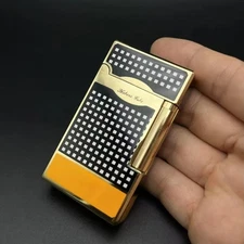 Cigar Lighter Ping Sound Grinding Wheel Ignition Three Blue Flame Windproof