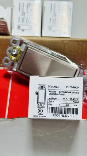 10 Pc 3-Way Enerlites Decorator Light Switch 15A 120V/277V Nickel Color - Picture 2 of 5