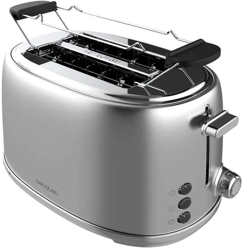 Tostapane Retro Cecotec Toast&Taste 1000 - Acciaio Inox 2 Fette 980W