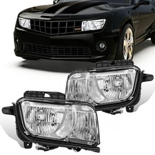 Pair Halogen Headlights Front Lamps For 2010 2011 2012 2013 Chevy Camaro