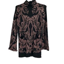 Free People Modern Love Mini Dress Tunic Mock Neck Sweater Dress