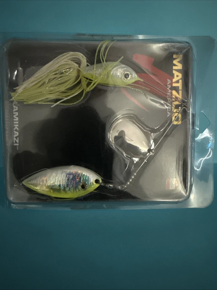 Cebo giratorio Matzuo, 1 1/2 oz Kamikazi, blanco/cartruse Foto 3 de 4