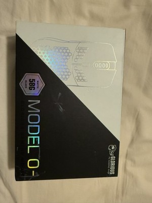 Glorious Model O- White Gaming Mouse Wired USB Optical Adjustable DPI LED