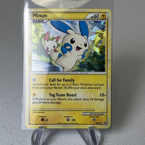 Minun HGSS17 Black Star Promo Cracked Ice Pokemon TCG 2010 FT Plusle