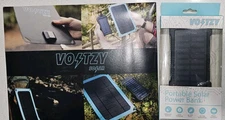 Voltzy USB Solar Panel - On the Go power 3-way USB cable & Solar Battery Bank