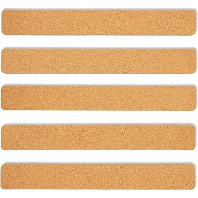 Pack of 6, Brown  Easy Install Cork Board Strips for Wall Office Supplies