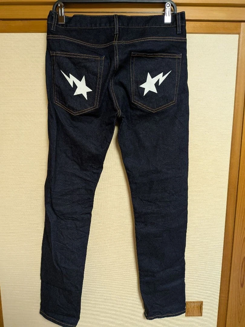 BAPE ストレートデニム インディゴ A BATHING APE Straight Jeans Indigo S Dark Blue | eBay