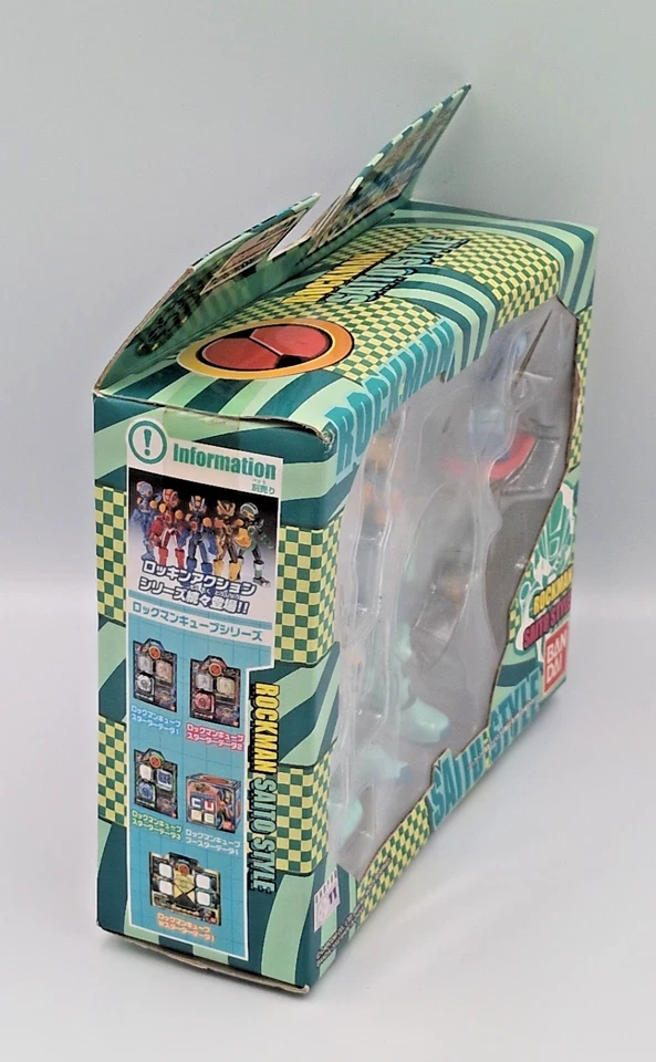 Figura de acción Rockin' Megaman EXE estilo SAITO Rockman con caja BANDAI DDP Foto 3 de 4