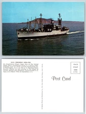 USS Seminole Amphibious Attack Cargo Military Ship Postcard AF744