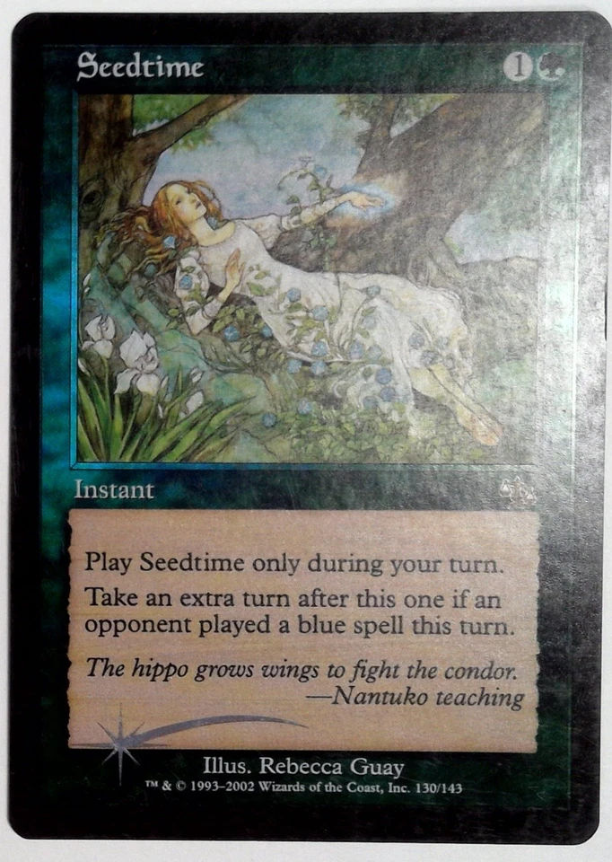 Seedtime - **Foil** MTG JUDGMENT 130/143 MODERATE PLAY - Image 2 of 4