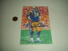 MERLIN OLSEN AUTOGRAPH SIGNED PRO FOOTBALL GOAL LINE ART CARD