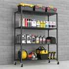 3/4/5/6/7-Tiers Metal Storage Rack Wire Shelving Unit Storage Shelves Heavy Duty