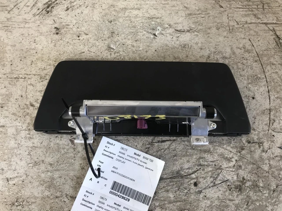 Pantalla de visualización de información-GPS-TV tablero delantero compatible con BMW 740i 971551 16-17 Foto 4 de 4
