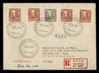 DR WHO 1939 SWEDEN FDC COIL COMBO REGISTERED TO NETHERLANDS R72343