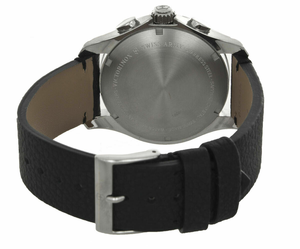 Authentic Victorinox Swiss Army Classic Black Chronograph Men's