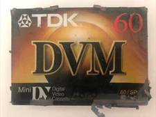 TDK DVC 60 Mini DV (Digital Video Cassette) Tape NEW SEALED