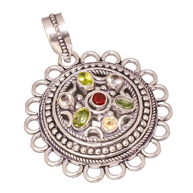 Peridot Silver Plated Beauty Fashion Necklaces & Pendants