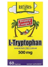 Happy Camper, L-Tryptophan, 500 mg, 60 VegCaps