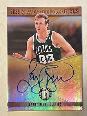 LARRY BIRD 2014-15 Gold Standard 14k Autograph Auto 01/25 On-Card HOF Celtics