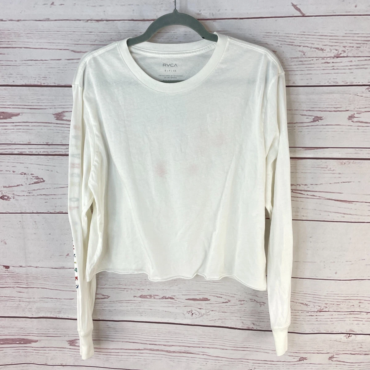 Rvca white long sleeve 2025
