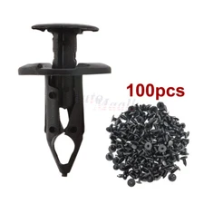 100x Clips for 8mm Hole Plastic Rivets Retainer Fender Bumper Push Type Fastener