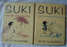 Lot of 2 Suki HBs by Joyce Blackburn Ills by Stephanie Clayton Vintage Peacock 