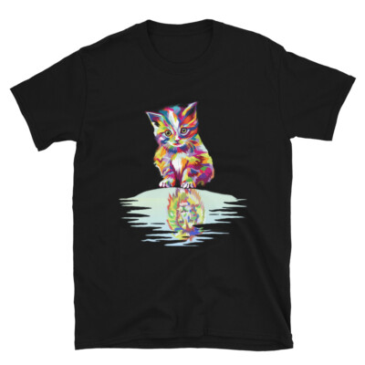 Cute Art Cat For kitten lovers - Colorful Lion Head Design For Cat Lovers