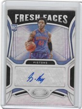 2020-21 Certified Fresh Faces Signature Saddiq Bey Rookie Autograph Auto PISTONS