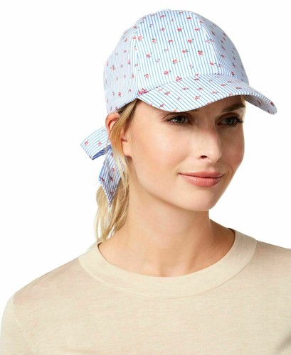 INC Hat Women Blue Tie-Back-Bow 
