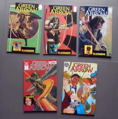 GREEN ARROW   Play Press Sammelhefte 5 Stück Nr. 1-2-3-6-9 1990