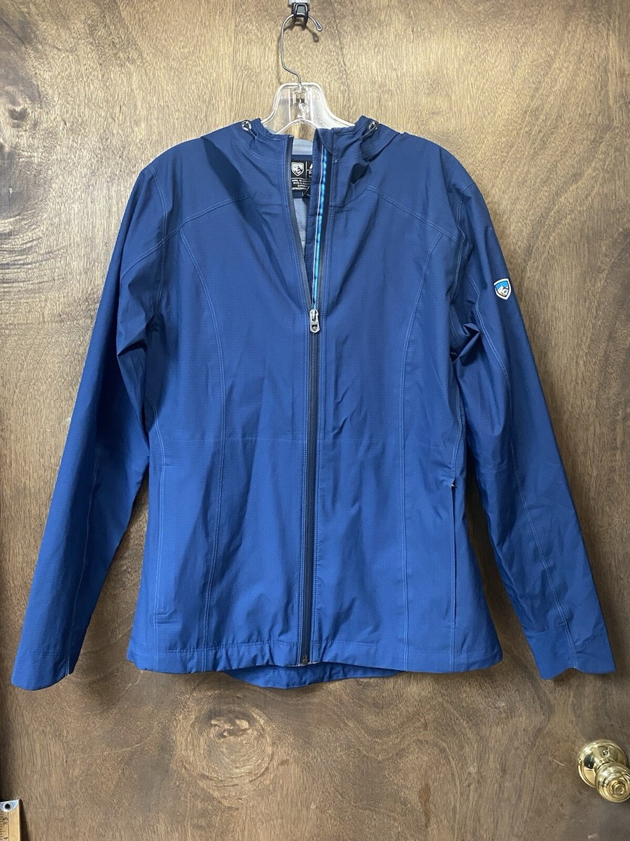 Kuhl Blue Light Weight Thin Hoodie Jacket Coat Size Medium