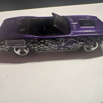 Vintage 1996 Hot Wheels  70 King Kuda Purple Octopus Beach Rentals Rare Original