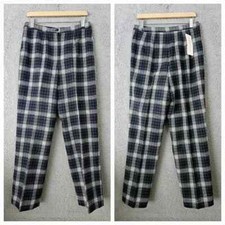 Vintage Pendleton Women's Plaid Trousers US 8 M 14 30x30 Wool Tartan Pants