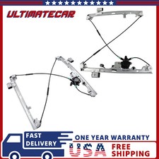 Front Leftright Window Regulator W Motor For 1999-2006 Silverado Sierra 1500