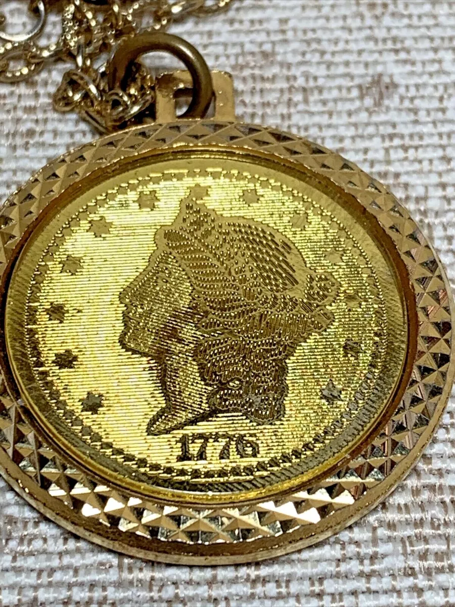 Bicentennial coin best sale necklace