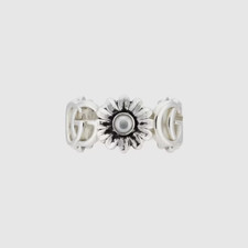 Gucci GG Marmont Mother of Pearl Flower Ring YBC527394003017