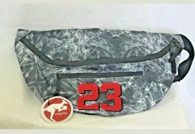 Saqpaq Fanny Pack SzXL Gray Black Red Logo # 23 Travel Walk Jogging Unisex