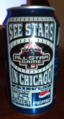 2003 MLB All Star Game Pepsi 12 oz. Can Chicago White Sox