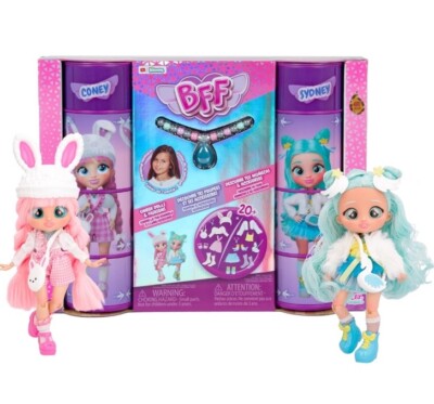 BFF Cry Babies 904316 Coney Sydney Modepuppen 7.8 Zoll 2er-Pack Neu OVP NEU